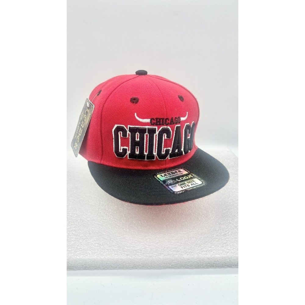 CHICAGO BULLS Cap LEADER L.O.G.A Snapback Tags New